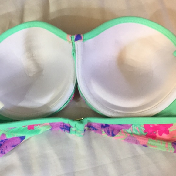 Strapless bright bathing suit top - Picture 2 of 4